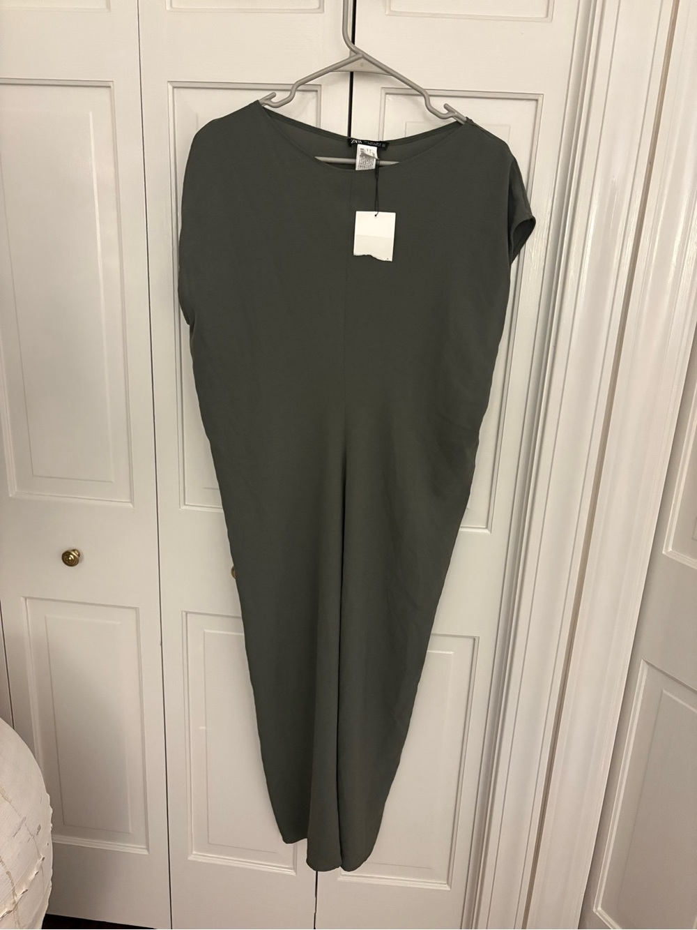 Zara Muted Olive Midi Dress